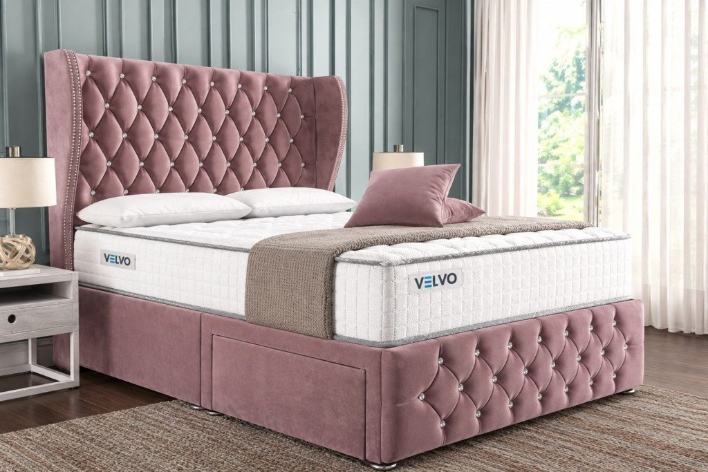 Monaco Wingback Divan Bed