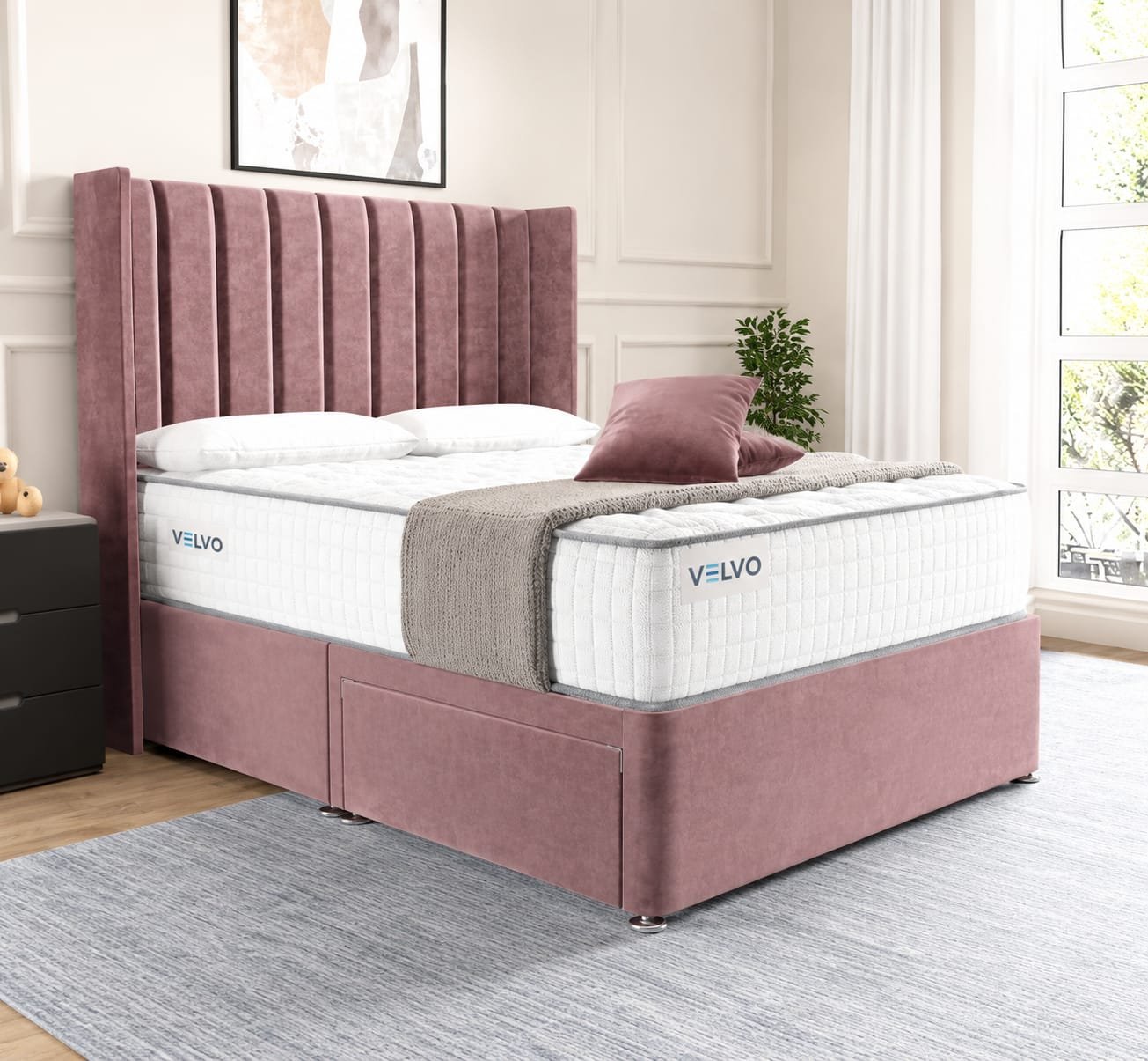 Prague Wingback Divan Bed
