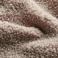 Mink Boucle fabric swatch