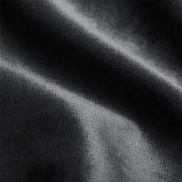 Black Plush Velvet fabric swatch